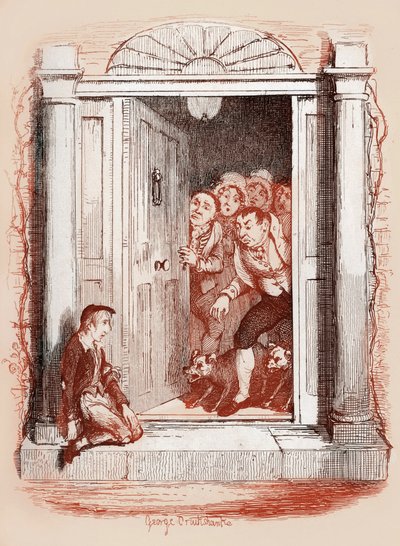 „Przygody Olivera Twista” Charlesa Dickensa autorstwa George Cruikshank