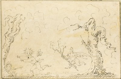 Scena komiksowa autorstwa George Cruikshank