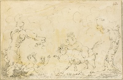 Scena komiksowa II autorstwa George Cruikshank