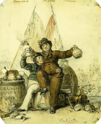 Concord tworzy serwer, autorstwa George Cruikshank