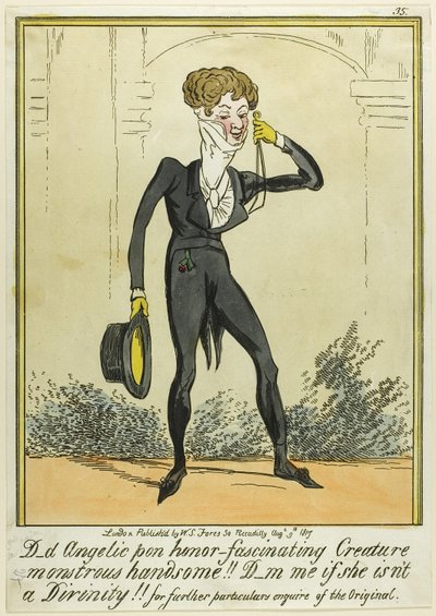 D_d Angelic pon honor-Fascynujące Stworzenie Potwornie Przystojny!!! autorstwa George Cruikshank