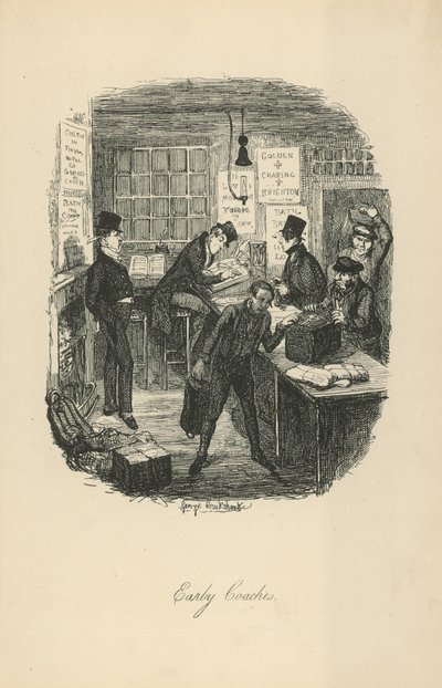 Wcześni trenerzy autorstwa George Cruikshank