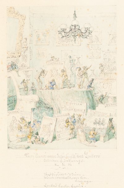 Koneserzy wróżek kontrolują kolekcję rysunków pana Fredericka Lockera autorstwa George Cruikshank
