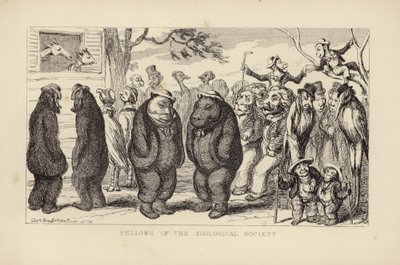 Stypendyści Towarzystwa Zoologicznego autorstwa George Cruikshank