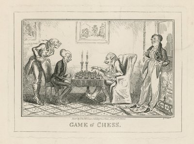 Gra w szachy autorstwa George Cruikshank
