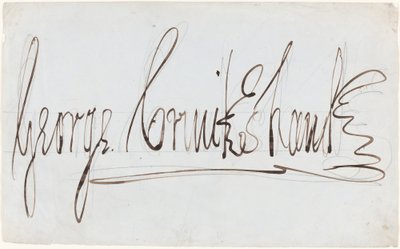 George Cruikshank (ozdobny podpis) autorstwa George Cruikshank