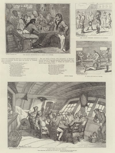 Sztuka humorystyczna na Królewskiej Wystawie Marynarki Wojennej autorstwa George Cruikshank