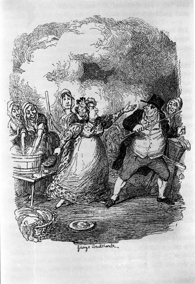 Ilustracja do „”Oliviera Twista”” (Olivier) autorstwa Charlesa Dickensa (1812-1870), autorstwa George