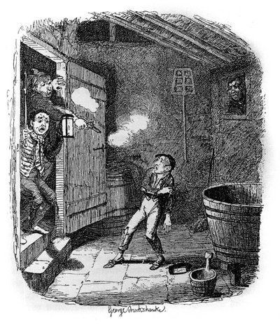 Ilustracja do „”Oliviera Twista”” (Olivier) autorstwa Charlesa Dickensa (1812-1870), autorstwa George