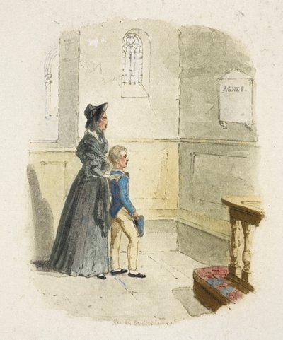 Ilustracja do filmu "Oliver Twist" autorstwa George Cruikshank