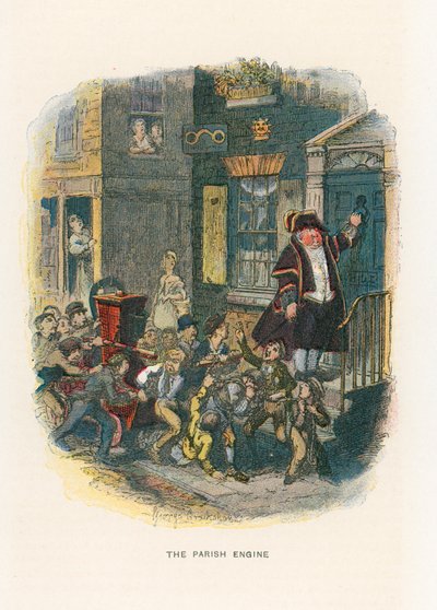 Ilustracja do Szkiców Boza autorstwa George Cruikshank