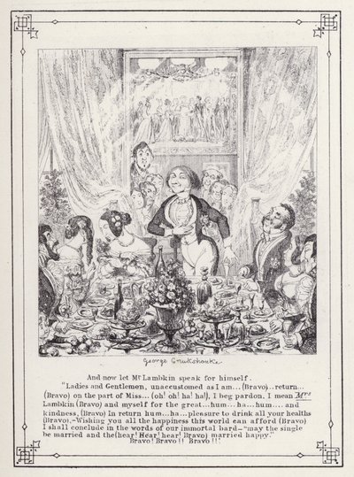 Ilustracja do książki Własna licencjata, czyli postępy pana Lambkina (Gent) (rycina) autorstwa George Cruikshank