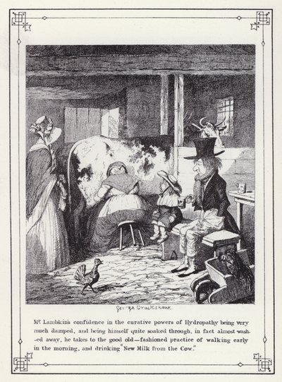 Ilustracja do książki Własna licencjata, czyli postępy pana Lambkina (Gent) (rycina) autorstwa George Cruikshank