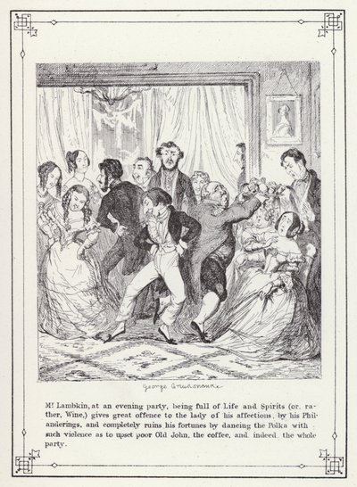 Ilustracja do książki Własna licencjata, czyli postępy pana Lambkina (Gent) (rycina) autorstwa George Cruikshank