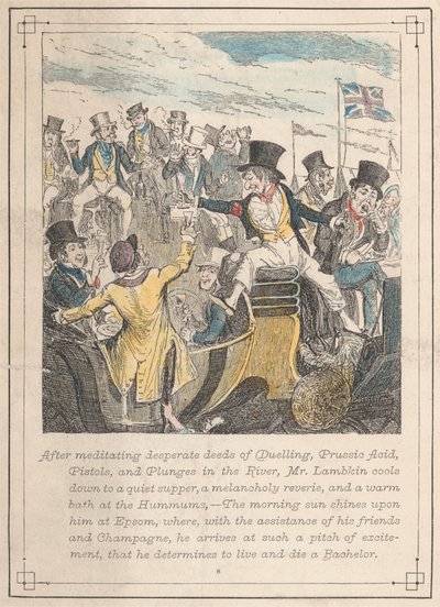 Ilustracje pana Lambkina, tablica 8 autorstwa George Cruikshank