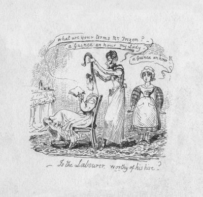 Czy robotnik jest wart swojej pracy, 1829 autorstwa George Cruikshank