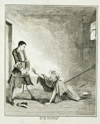 Jack odwiedza swoją matkę w szpitalu Bethlehem, Londyn, ilustracja z 