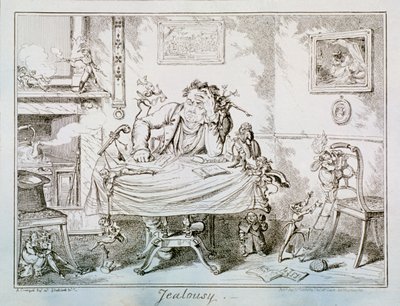 „Zazdrość”, 1835 autorstwa George Cruikshank