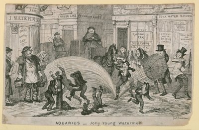 Wesołych młodych wodniaków autorstwa George Cruikshank