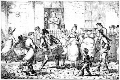 Savoyards, 1818. autorstwa George Cruikshank