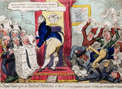 "Lojalne przemówienia i radykalne petycje autorstwa George Cruikshank