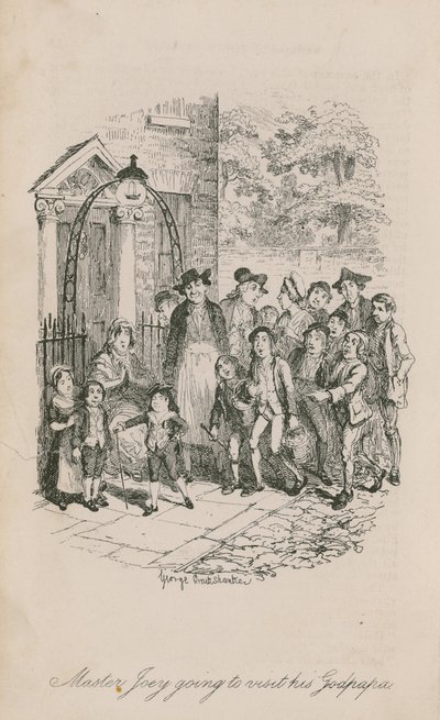 Mistrz Joey zamierza odwiedzić swojego Godpapa autorstwa George Cruikshank