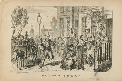Maj - wszystko rośnie autorstwa George Cruikshank