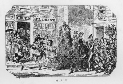 Majówka (grawerowanie) autorstwa George Cruikshank