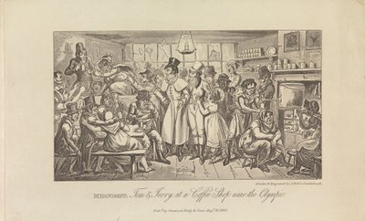 O północy, Tom i Jerry w kawiarni... autorstwa George Cruikshank