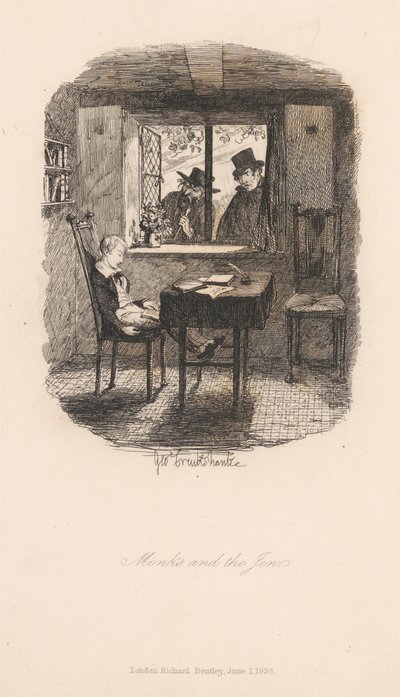 Mnisi i Żyd autorstwa George Cruikshank