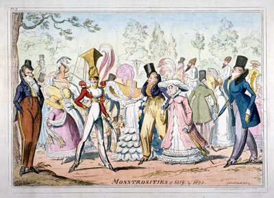 „Potworności 1819 i 1820”, 1835. autorstwa George Cruikshank