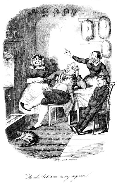Och! niech dzwonek ponownie!, c1840s. autorstwa George Cruikshank