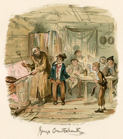 Oliver Twist autorstwa George Cruikshank