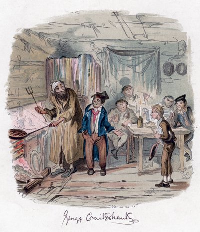 Oliver Twist, c1838. autorstwa George Cruikshank