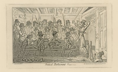 Radykalny parlament (rycina) autorstwa George Cruikshank