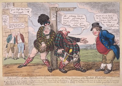 „Wyniki wyprawy na północ”, 1822 r. autorstwa George Cruikshank