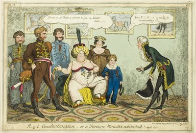 Królewska protekcjonalność autorstwa George Cruikshank