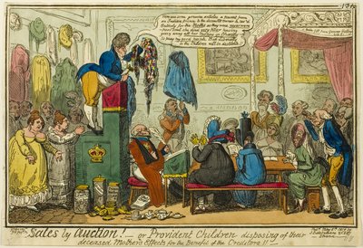 Sprzedaż przez aukcję autorstwa George Cruikshank