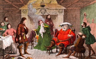 Scena z Henryka IV napisana przez Szekspira (chomo) autorstwa George Cruikshank