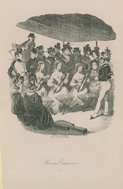 Wycieczka parowa autorstwa George Cruikshank
