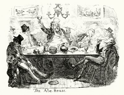 Dom Ale (grawerowanie) autorstwa George Cruikshank