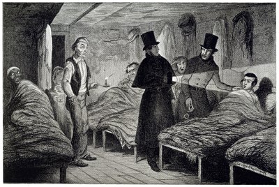 Aresztowanie chłopca, płyta 4 z "Dzieci pijaka" autorstwa George Cruikshank