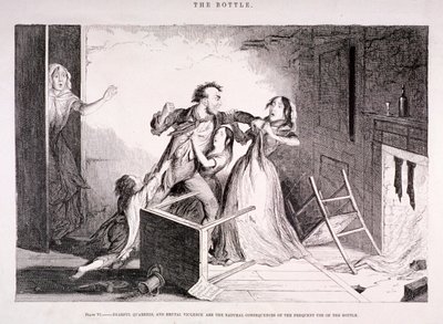 „Butelka”, 1847 autorstwa George Cruikshank