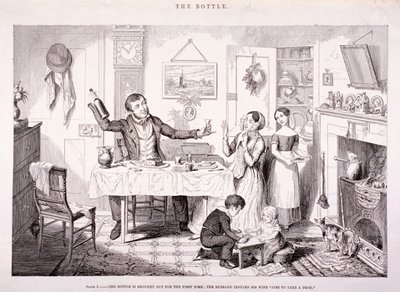 „Butelka”, 1847 autorstwa George Cruikshank