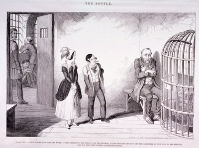 „Butelka”, 1847 autorstwa George Cruikshank