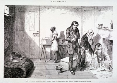 „Butelka”, 1847 autorstwa George Cruikshank