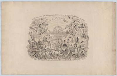 Rozproszenie dzieł wszystkich narodów z Wielkiej Wystawy 1851, 1851, 1851. autorstwa George Cruikshank