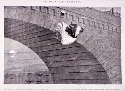 „Dzieci pijaka”, ok. 1847 r. autorstwa George Cruikshank