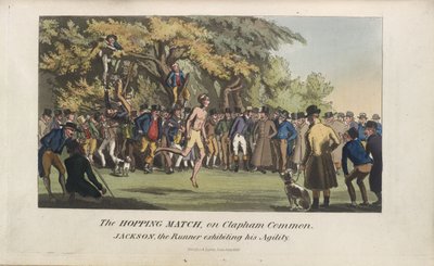 Mecz skaczący, „Życie w Londynie itd.”, Pierce Egan autorstwa George Cruikshank