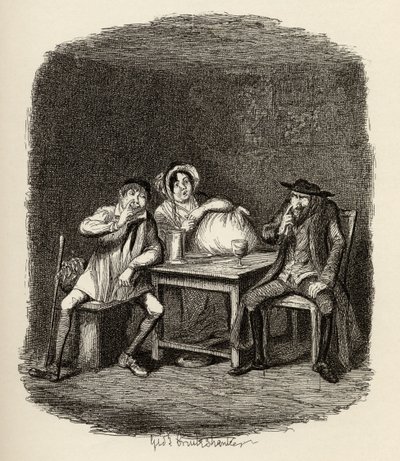 Żyd i Morris Bolter zaczynają się rozumieć, z „Przygód Olivera Twista” Charlesa Dickensa (1812-70) 1838, opublikowanej przez Chapman und Hall, 1901 autorstwa George Cruikshank